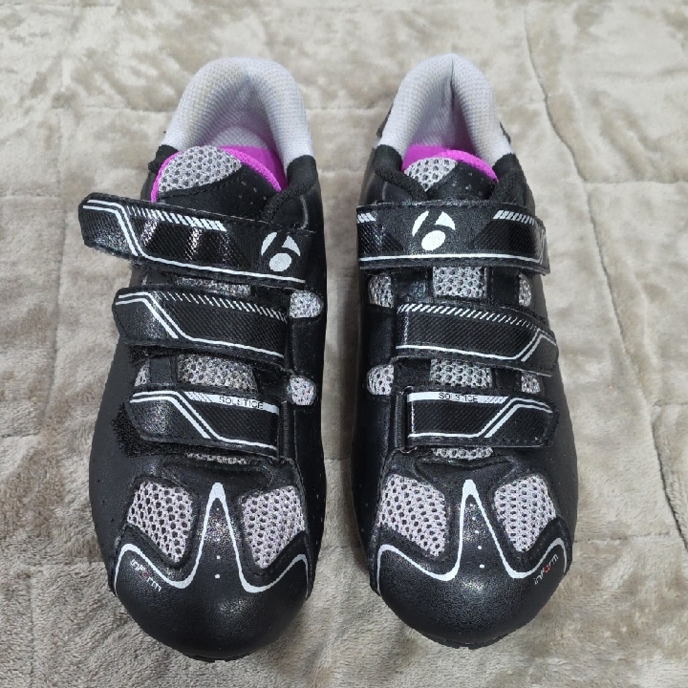 Bontrager Solstice Inform Womens Cycling Shoes Hook & Loop Breathable Sz 8.5 EUC